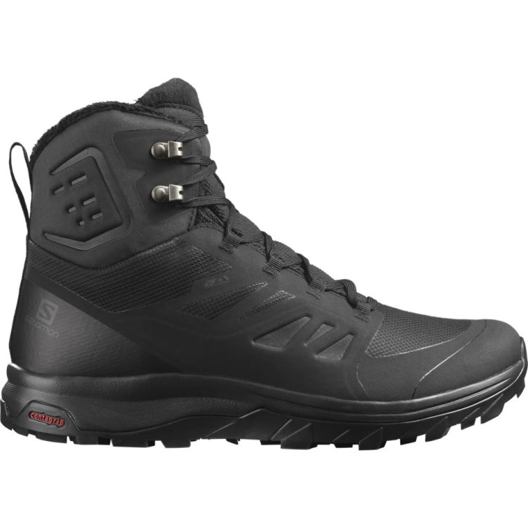 Botas de Inverno Salomon Outblast Thinsulate Climasalomon Impermeáveis Masculino Pretas | PT Q23401